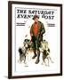 "Springer Spaniels," Saturday Evening Post Cover, November 1, 1930-J.F. Kernan-Framed Giclee Print