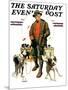 "Springer Spaniels," Saturday Evening Post Cover, November 1, 1930-J.F. Kernan-Mounted Giclee Print