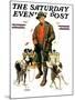 "Springer Spaniels," Saturday Evening Post Cover, November 1, 1930-J.F. Kernan-Mounted Giclee Print