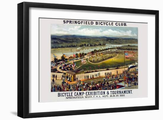 Springfield Bicycle Club-null-Framed Art Print
