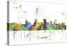 Springfield Illinois Skyline MCLR 1-Marlene Watson-Stretched Canvas