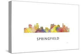 Springfield Illinois Skyline-Marlene Watson-Stretched Canvas