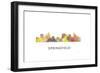 Springfield Illinois Skyline-Marlene Watson-Framed Giclee Print