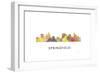 Springfield Illinois Skyline-Marlene Watson-Framed Giclee Print