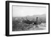 Springfield, OR Town View and Lumber Mills Photograph - Springfield, OR-Lantern Press-Framed Art Print