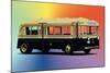 Springfield Transportation Company Bus-null-Mounted Art Print