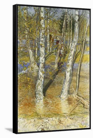 Springflood, 1902-Carl Larsson-Framed Stretched Canvas