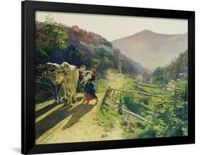 Springtime, 1862/63-Ferdinand Georg Waldmüller-Framed Giclee Print