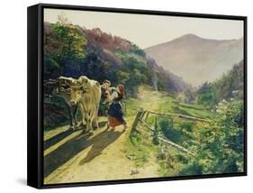 Springtime, 1862/63-Ferdinand Georg Waldmüller-Framed Stretched Canvas