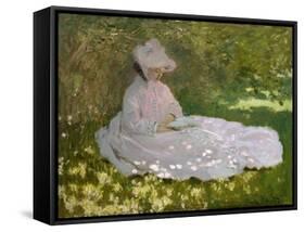 Springtime, 1872-Claude Monet-Framed Stretched Canvas