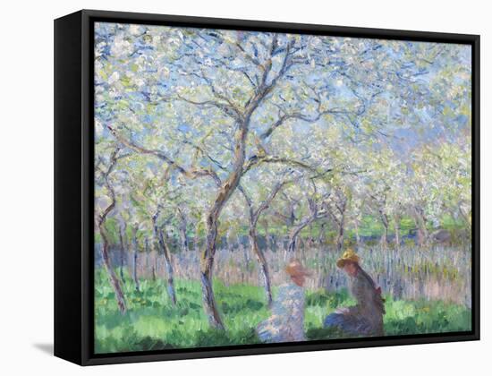 Springtime, 1886-Claude Monet-Framed Stretched Canvas