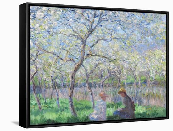 Springtime, 1886-Claude Monet-Framed Stretched Canvas