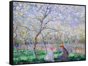 Springtime, 1886-Claude Monet-Framed Stretched Canvas