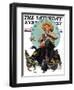 "Springtime, 1927" Saturday Evening Post Cover, April 16,1927-Norman Rockwell-Framed Giclee Print