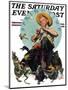 "Springtime, 1927" Saturday Evening Post Cover, April 16,1927-Norman Rockwell-Mounted Giclee Print