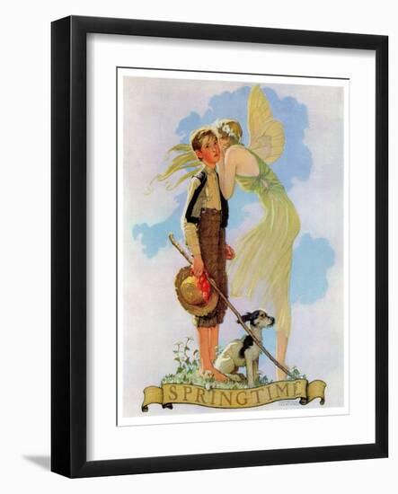 "Springtime, 1933", April 8,1933-Norman Rockwell-Framed Giclee Print