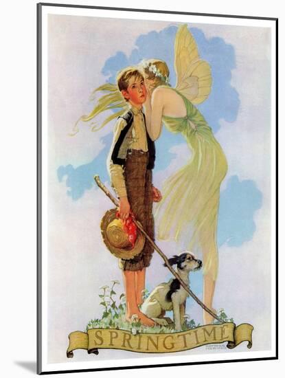 "Springtime, 1933", April 8,1933-Norman Rockwell-Mounted Giclee Print