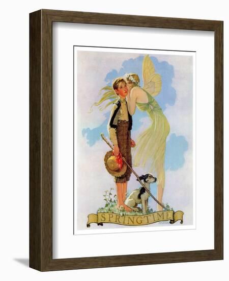 "Springtime, 1933", April 8,1933-Norman Rockwell-Framed Giclee Print