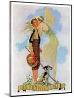 "Springtime, 1933", April 8,1933-Norman Rockwell-Mounted Giclee Print