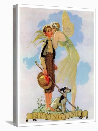 "Springtime, 1933", April 8,1933-Norman Rockwell-Stretched Canvas