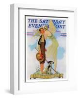 "Springtime, 1933" Saturday Evening Post Cover, April 8,1933-Norman Rockwell-Framed Giclee Print