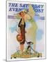 "Springtime, 1933" Saturday Evening Post Cover, April 8,1933-Norman Rockwell-Mounted Giclee Print