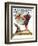 "Springtime, 1935 boy with bunny" Saturday Evening Post Cover, April 27,1935-Norman Rockwell-Framed Giclee Print