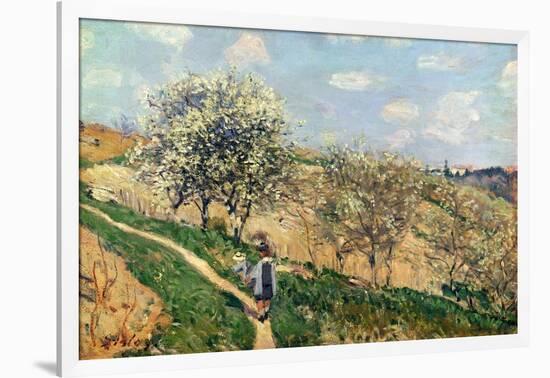 Springtime at Bougival-Alfred Sisley-Framed Giclee Print