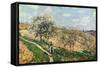 Springtime at Bougival-Alfred Sisley-Framed Stretched Canvas