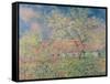 Springtime at Giverny, C.1880-Claude Monet-Framed Stretched Canvas