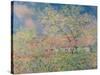 Springtime at Giverny, C.1880-Claude Monet-Stretched Canvas