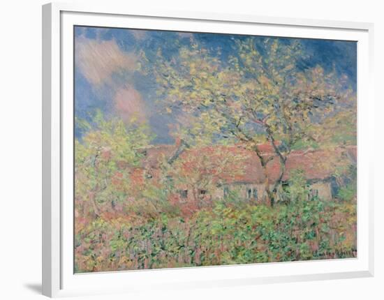 Springtime at Giverny, C.1880-Claude Monet-Framed Premium Giclee Print