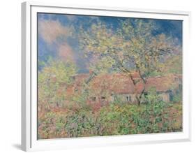 Springtime at Giverny, C.1880-Claude Monet-Framed Premium Giclee Print