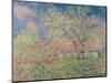 Springtime at Giverny, C.1880-Claude Monet-Mounted Giclee Print