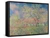 Springtime at Giverny, C.1880-Claude Monet-Framed Stretched Canvas