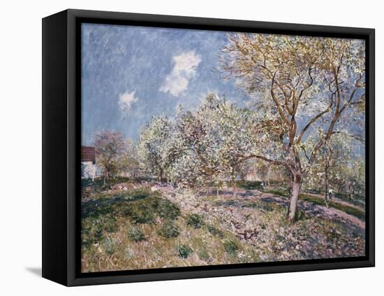 Springtime at Veneux, 1880-Eugène Boudin-Framed Stretched Canvas