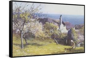 Springtime, Devon-John White-Framed Stretched Canvas