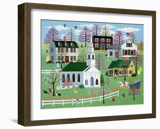 Springtime Egg Hunt-Susan Henke Fine Art-Framed Giclee Print