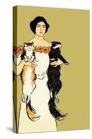 Springtime Felines-Edward Penfield-Stretched Canvas