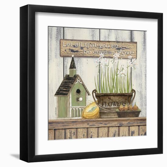 Springtime Flowers Still Life-Linda Spivey-Framed Art Print