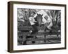 Springtime in Clarksville, with Two Kids and Their Pet Horse-Yale Joel-Framed Photographic Print