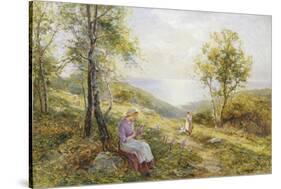 Springtime in Dorset-Ernest Walbourn-Stretched Canvas