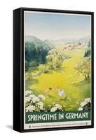 Springtime in Germany Poster-Dettmar Nettelhorst-Framed Stretched Canvas