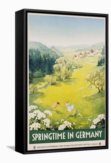 Springtime in Germany Poster-Dettmar Nettelhorst-Framed Stretched Canvas