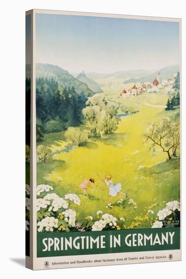 Springtime in Germany Poster-Dettmar Nettelhorst-Stretched Canvas