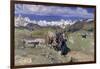 Springtime in the Alps, 1897-Giovanni Segantini-Framed Giclee Print