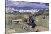 Springtime in the Alps, 1897-Giovanni Segantini-Stretched Canvas