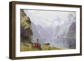 Springtime in the Fields-Hans Andreas Dahl-Framed Giclee Print