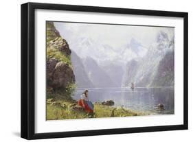 Springtime in the Fields-Hans Andreas Dahl-Framed Giclee Print