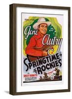 Springtime in the Rockies, Gene Autry, 1937-null-Framed Art Print